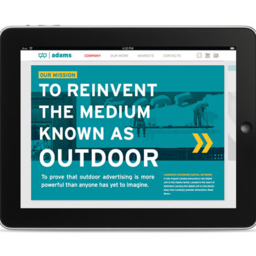 Adams Outdoor Website